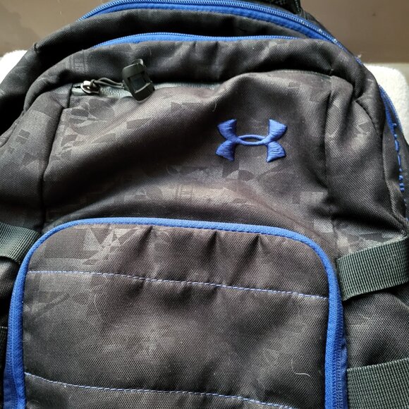Under Armour Imprint Laptop Backpack -- Blue-BLACK GUC SEE PICTURES - Picture 2 of 11